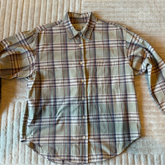 Calvin Klein Tops - Y2K Calvin Klein Plaid Button-Down